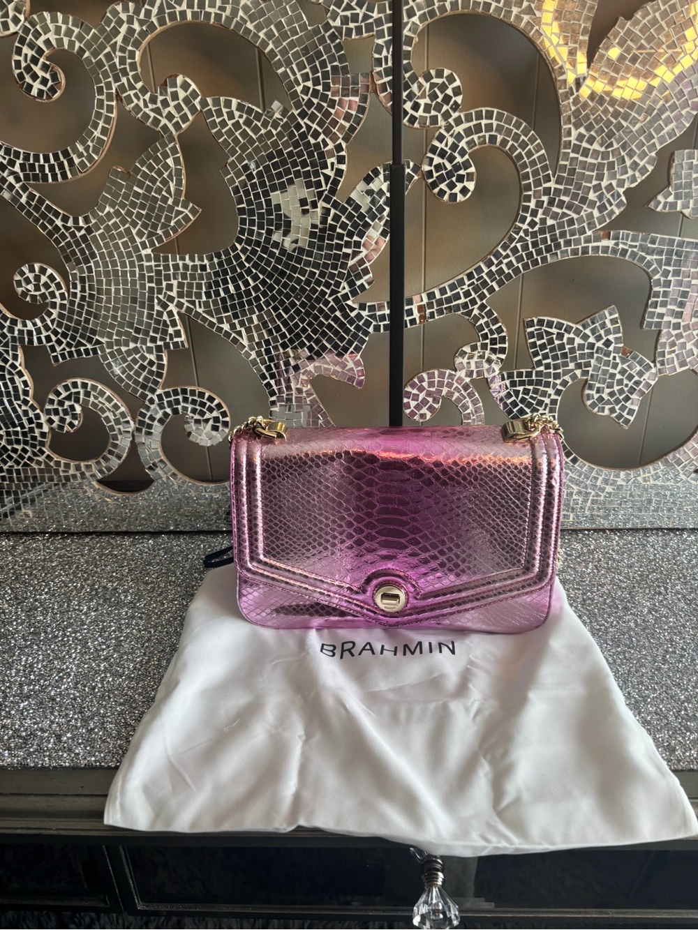 ⭐️Brahmin Rosalie Rose Water‎ Akoni Bag